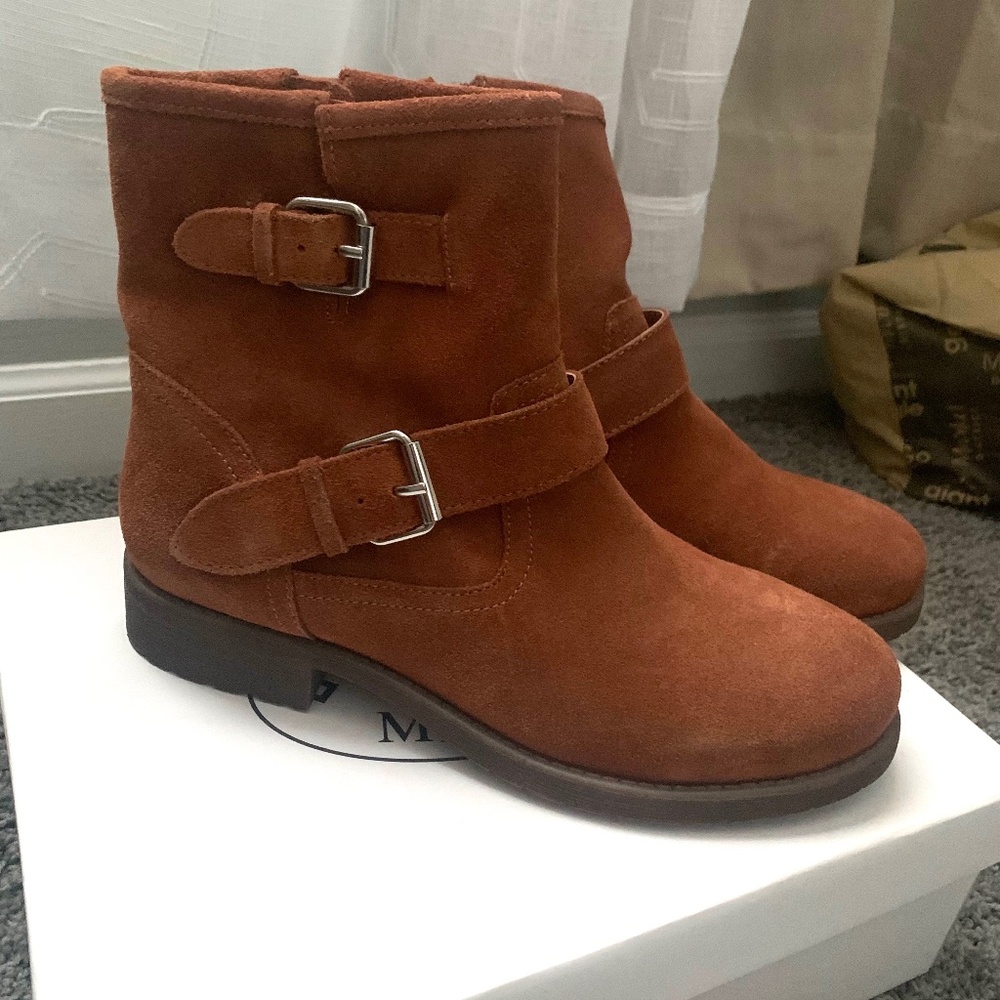 New Alek chestnut booties